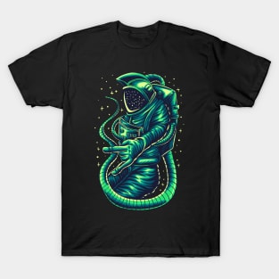 Alien Astronaut science fiction illustration T-Shirt